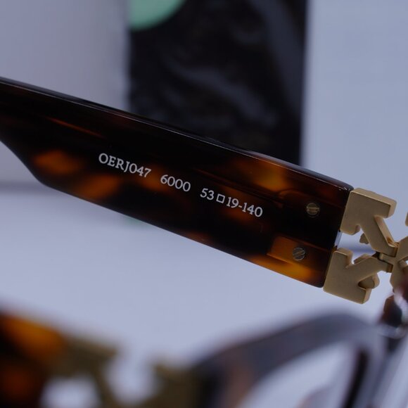 Off-White OERJ047 STYLE 47 6000 Square Eyeglasses 53mm – Havana - Picture 5 of 9